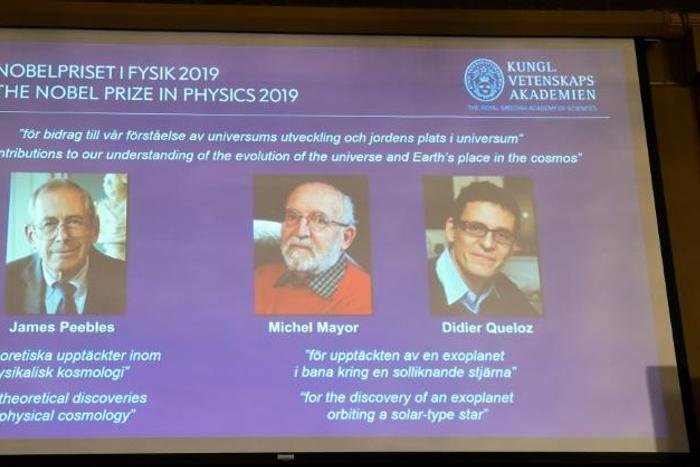 The trio won the Nobel Physics Prize for research increasing our understanding of our place in the universe