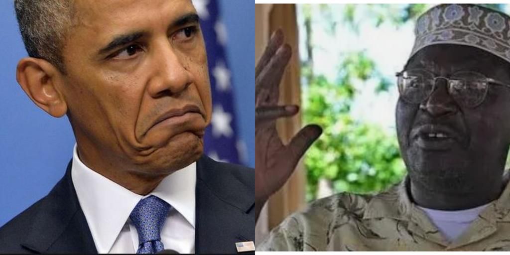 Barack Obama and his brother Malik Obama