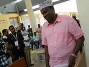 Majority Leader Aden Duale caught checking out Esther Passaris as she entered Parliament chambers