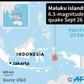 Map of Indonesia locating a 6.5-magnitude quake