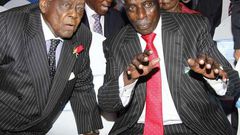 Jeremiah Kiereini pictured here alongside former Attorney General Charles Njonjo who was also his business partner