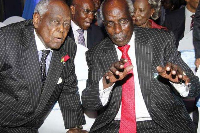 Jeremiah Kiereini pictured here alongside former Attorney General Charles Njonjo who was also his business partner