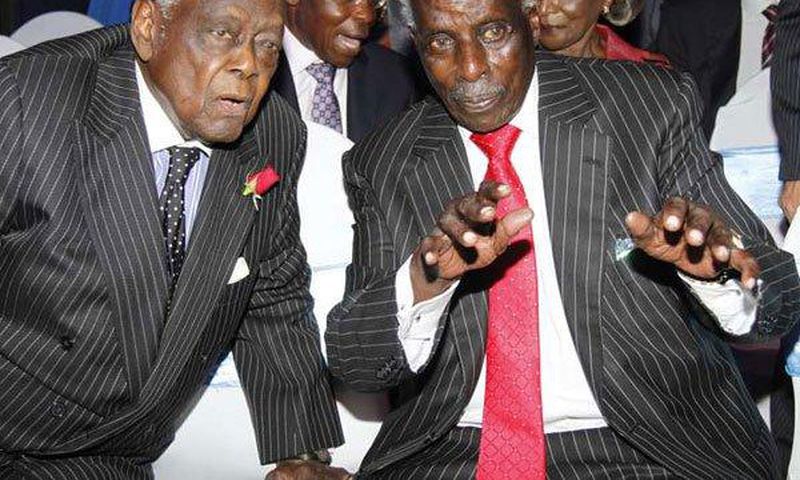 Jeremiah Kiereini pictured here alongside former Attorney General Charles Njonjo who was also his business partner