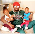 Diamond Platnumz and his Kids Princess Tiffah and Prince Nillan