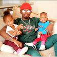 Diamond Platnumz and his Kids Princess Tiffah and Prince Nillan