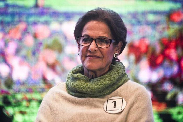 Susana Villaran (pictured September 2014), Lima's mayor from 2014-2018, is accused of taking millions of dollars from Odebrecth to finance a recall referendum in 2013 -- which she won -- and from OAS for a failed re-election bid in 2014