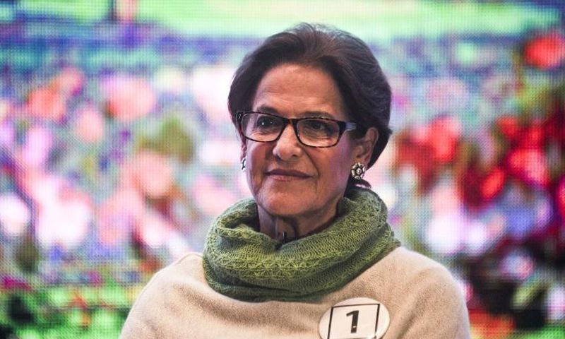 Susana Villaran (pictured September 2014), Lima's mayor from 2014-2018, is accused of taking millions of dollars from Odebrecth to finance a recall referendum in 2013 -- which she won -- and from OAS for a failed re-election bid in 2014
