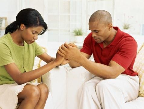 Praying couple