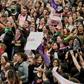 The women are marching under the hahstag #NoMeCuidanMeViolan, or #TheyDontProtectMeTheyRapeMe