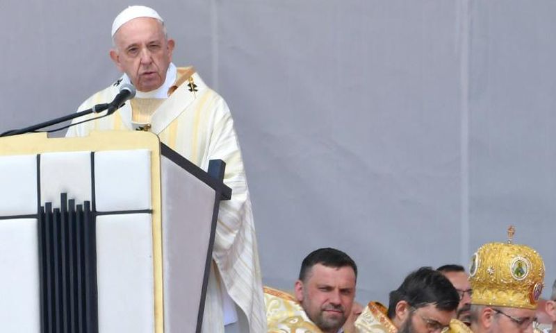 Pope Francis, who celebrated Sunday's mass at the Liberty Field in Blaj winding up a three-day visit to Romania, beatified seven Greco-Catholic bishops tortured in the early days of the old Communist regime