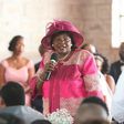 Former First Lady Mama Ngina Kenyatta at the wedding