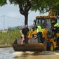 In flooded Redovan, some 50km (30 miles) southwest of Alicante, some people were being evacuated with diggers