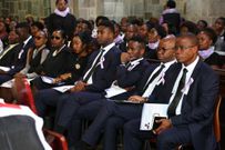 (From R to L) Edwin Abonyo, Brian, Ted, Marco and Mina. Bomet Governor Joyce Laboso's son Brian Abonyo gets honest about difficulty taking care of her in the last days