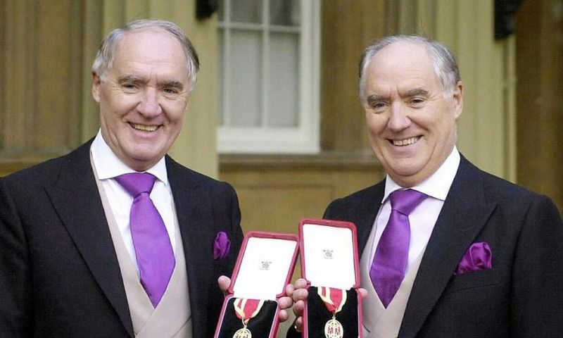 According to the latest rich list published by The Sunday Times, the twins are the 17th richest people in Britain