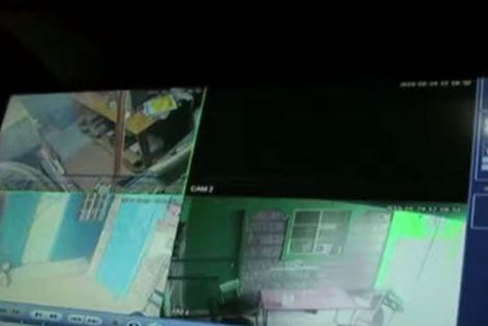 Police officers caught on CCTV engaging in robbery on the night of census