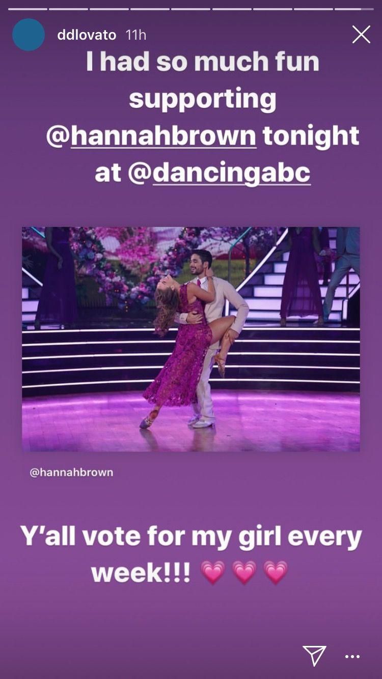 demi lovato hannah brown dancing with the stars