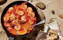 shrimp in red sauce