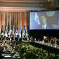 Venezuela's opposition leader Juan Guaido spoke to the Lima Group meeting in Buenos Aires by video link