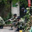 File image of police officers at work. 3 police officers from Kayole police station were arrested after stealing Ksh.6 million in dramatic robbery