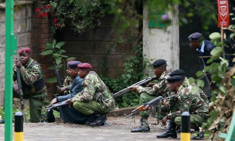 File image of police officers at work. 3 police officers from Kayole police station were arrested after stealing Ksh.6 million in dramatic robbery