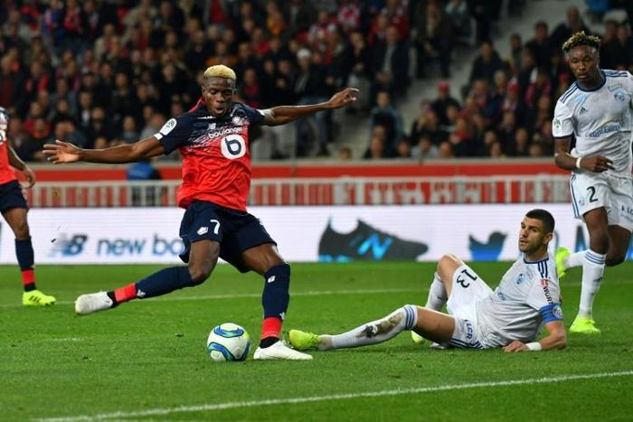Osimhen scored his sixth league goal of the season