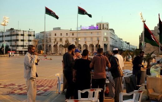 Libyans break their fast during the Muslim holy month of Ramadan in the capital Tripoli