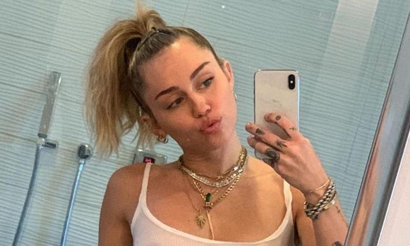 Miley Cyrus Shares Nipple-Baring Selfies