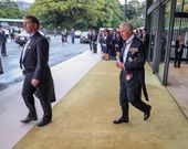 Prince Charles during the enthronement of Japan's Emperor Naruhito. President Uhuru Kenyatta in highly formal tailcoat during Japan Emperor Naruhito's enthronement in Tokyo
