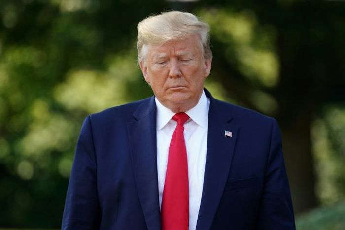 US President Donald Trump, picture here on the South Lawn of the White House last month, has accused China and the EU of currency manipulation