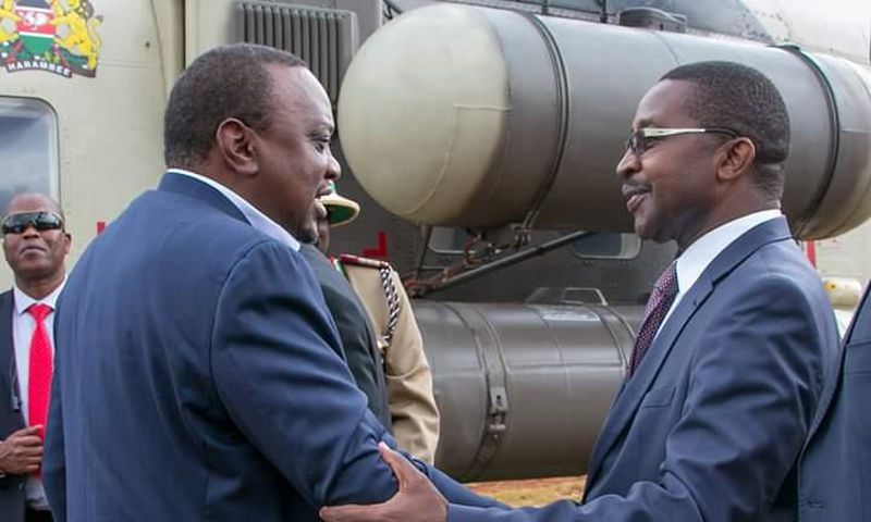 Uhuru arrives at John DeMathew's funeral