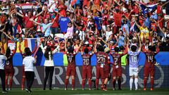 Thailand were cheered by fans despite losing 5-1 to Sweden