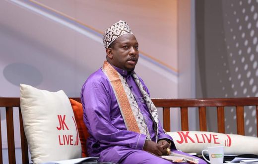 Governor Mike Sonko during a JKL interview