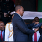 CBK Governor Patrick Njoroge presents the new generation notes to President Uhuru Kenyatta on 01 June 2019  during the Madaraka Day celebrations in Narok