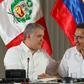 Colombia President Ivan Duque (L) and his Peruvian counterpart Martin Vizcarra proposed an emergency summit to protect the Amazon rainforest