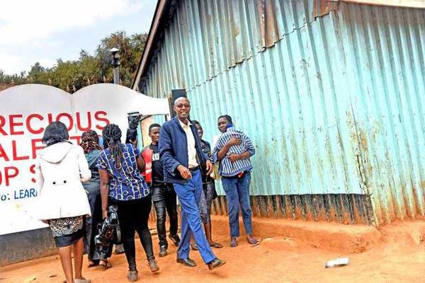 Owner of Precious Talents School Moses Wainaina speaks following the tragedy which killed 7 pupils