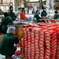 Boxes of unsold biscuits are piled up in a West Bank warehouse, a sign of tough economic times faced by Palestinians