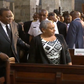 President Uhuru Kenyatta with First Lady Margaret Kenyatta during the memorial service for Safaricom CEO Bob Collymore. Uhuru recounts 2 am phone call from Collymore before his death