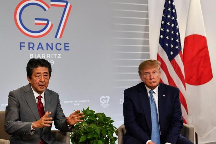 Japan's Prime Minister Shinzo Abe and US President Donald Trump agreed to a deal in principle freeing up bilateral trade
