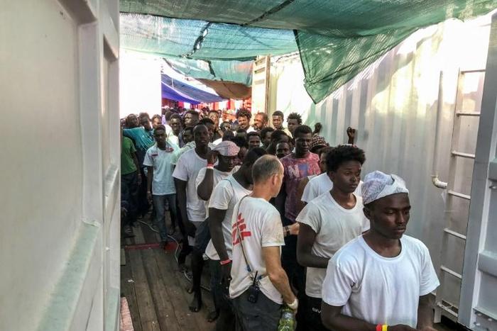The Ocean Viking had been seeking a port after rescuing four boats of migrants off the Libyan coast between August 9 and 12