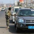 A fighter of the UAE-trained Security Belt Force mans a checkpoint in the Khor Maksar district of Yemen's second city of Aden