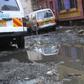 A street filled with sewage waste (Twitter)