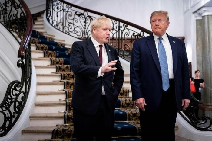 Trump lavished praise on Johnson as the 'right man' to lead his country into Brexit