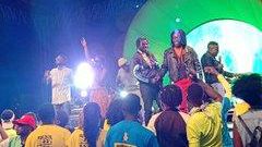 Bensoul and Nviiri onstage  at Tusker OktobaFest