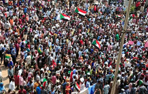 Sudanese citizens protested outside the presidential palace in Khartoum Thursday, in a bid to keep up the pressure on a transitional authority to ensure those responsible for killing demonstrators earlier this year are held to account