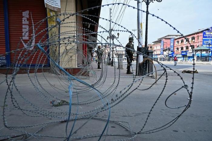 Indian forces regularly use shotguns in clashes in Kashmir that fire hundreds of metal pellets at a time