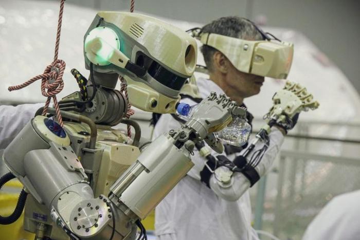 The lifesize robot named Fedor -- short for Final Experimental Demonstration Object Research -- copies human movements, a key skill that allows it to help carry out tasks remotely