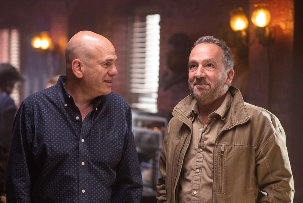Simon with co-writer George Pelecanos.