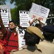 Indian activists frequently hold protests to denounce police inaction while investigating sexual crimes