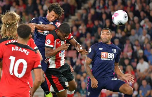 Bournemouth defender Nathan Ake headed their opening goal at Southampton