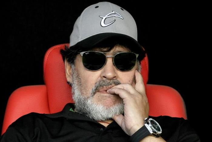 Former Argentina coach Diego Maradona (pictured May 2019) will take over as coach of La Plata-based club Gimnasia